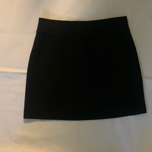 Banana Republic Black Short Skirt Size 4- Accented Stitched Waist Band-Lined